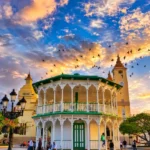 Dreamy Sunset at Puerto Plata_s Central Park Gazebo _ Dominican Republic